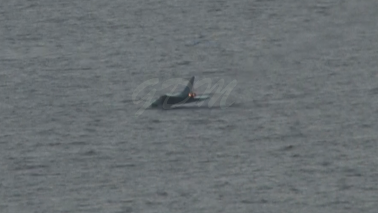 Eurofighter precipitato nel mare di Terracina, immagine inedita dell’impatto